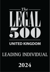 Leading individual award- Legal 500